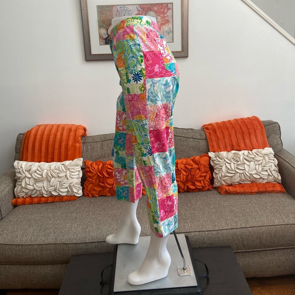 Lilly Pulitzer Party Patch Patchwork Capris - image 5